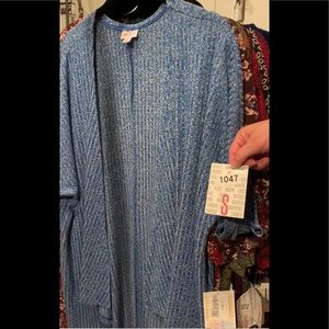 New Lularoe Small Lindsay blue with tag
